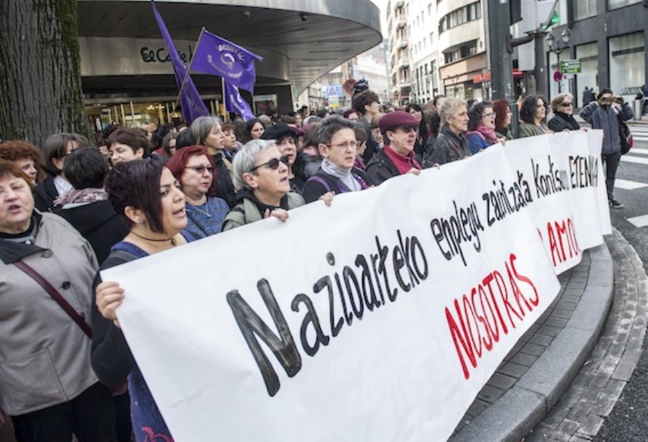 Mundu mailako deiari jarraiki, lanuzteak izan dira. Irudian, Bilbo. (Marisol RAMIREZ/ARGAZKI PRESS)