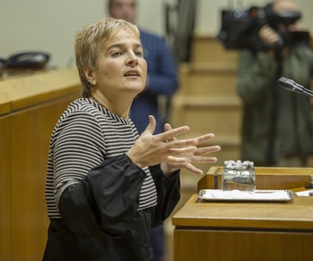 Rebeka Ubera, EH Bilduko legebiltzarkidea. (Juanan RUIZ/ARGAZKI PRESS)