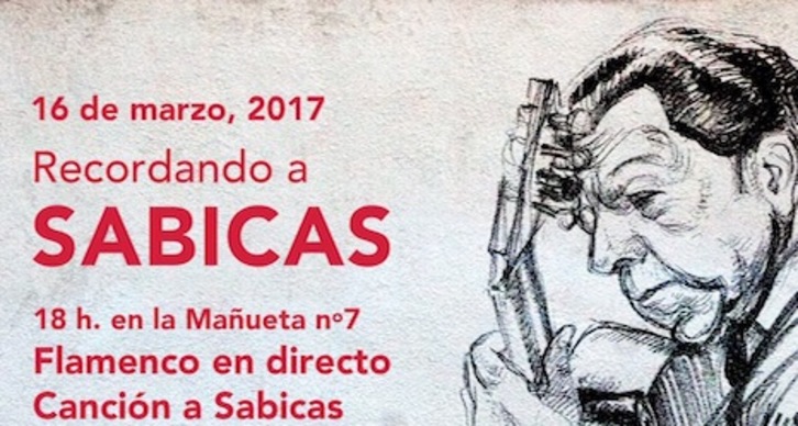 Cartel de la jornada en recuerdo del nacimiento de Sabicas.