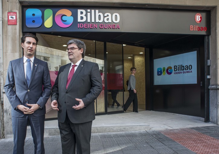 Aburto ha asistido a la inauguración de BIG. (Bilboko Udala)