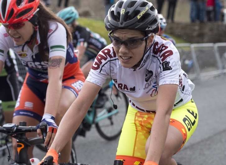 Ane Santesteban, durante la Emakumeen Bira de 2016. (Monika DEL VALLE/ARGAZKI PRESS)