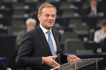 Donald Tusk, Europako Kontseiluko presidentea. (Frederick FLORIN/AFP)