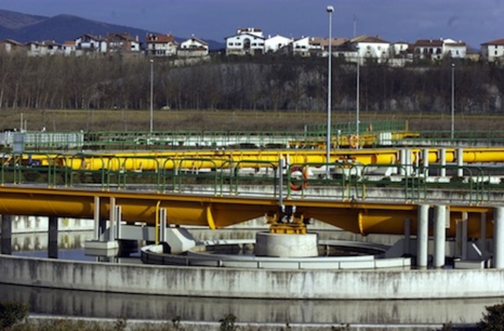 Vista de la Depuradora de Arazuri. (Raul BOGAJO/ARGAZKI PRESS)