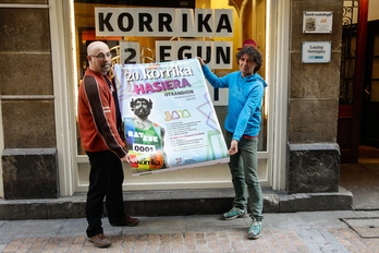 Amondo eta Irazabal, Bilboko Kalderapekon. (Aritz LOIOLA/ARGAZKI PRESS)