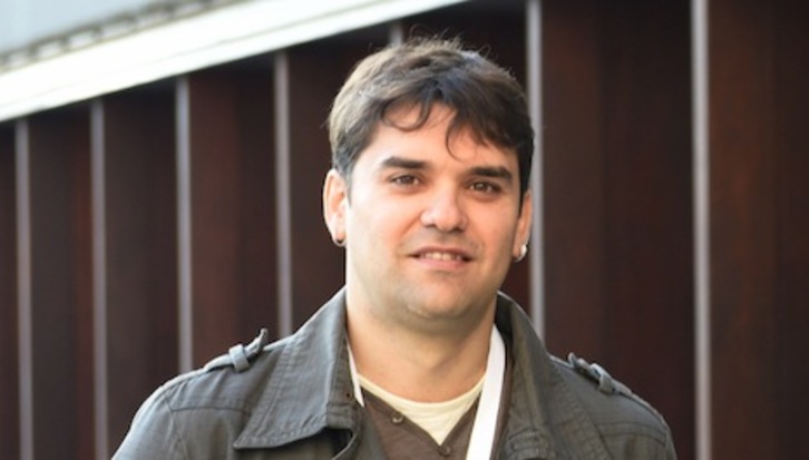 El presidente de la FNMC ha dado a conocer la iniciativa contra la violencia machista de casi un centenar de municipios navarros. (Andoni CANELLADA/ARGAZKI PRESS)