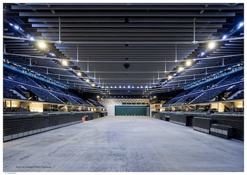 Interior del pabellón Navarra Arena, que por fin será abierto. (GOBIERNO DE NAFARROA)