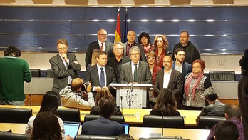 Comparecencia de Homs en su despedida del Congreso. (@Pdemocratacat)