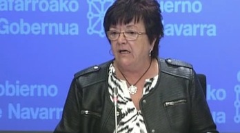 La consejera Beaumont ha dado a conocer el acuerdo alcanzado con los sindicatos sobre conciliación de los empleados públicos. (GOBIERNO DE NAFARROA)