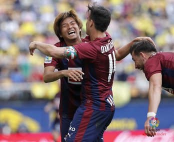 Inui, que se perderá el próximo partido al viajar a Japón, ha marcado un golazo. (@LaLiga)
