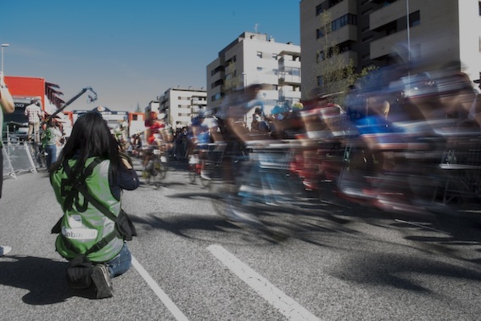 La etapa se ha decidido al esprint. (Iñigo URIZ/ARGAZKI PRESS) La etapa se ha decidido al esprint. (Iñigo URIZ/ARGAZKI PRESS)