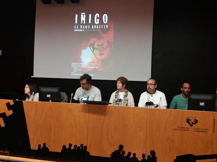Mesa redonda celebrada en Leioa en el quinto aniversario de la muerte de Iñigo Cabacas. (@goikodeustu)