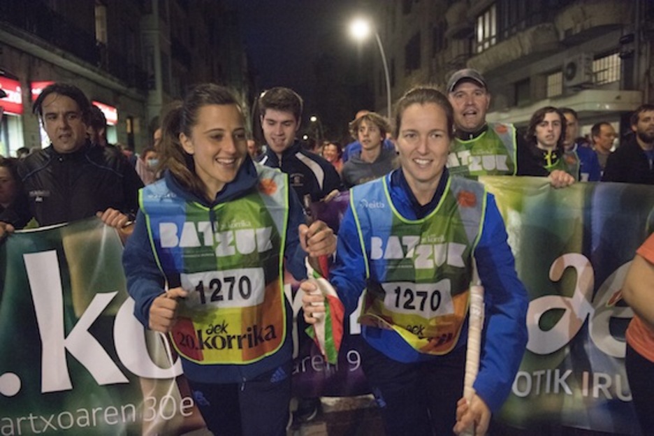 Maite Azkoaga eta Aintzane Encinas, Relako jokalariak. (Juan Carlos RUIZ/ARGAZKI PRESS) Maite Azkoaga eta Aintzane Encinas, Relako jokalariak. (Juan Carlos RUIZ/ARGAZKI PRESS)