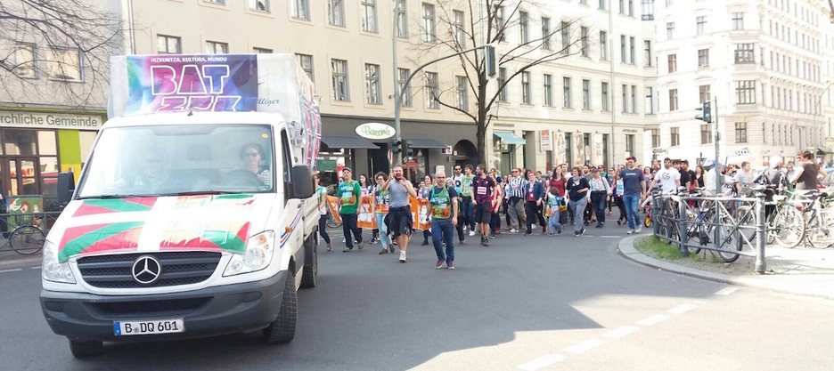 Berlinen ere lagun andana elkartu zen euskararen alde. (Markel