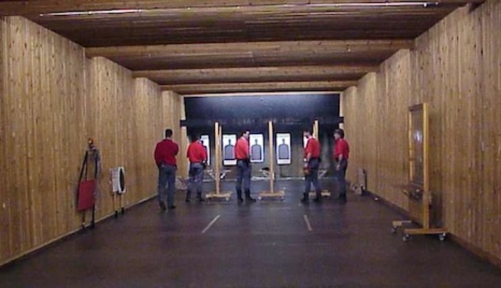 Galería de tiro de la Policía Foral. (GOBIERNO DE NAFARROA)