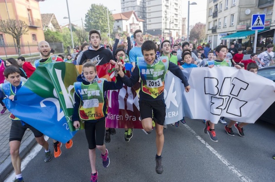 Pozez jauzika. (Juanan RUIZ/ARGAZKI PRESS) Pozez jauzika. (Juanan RUIZ/ARGAZKI PRESS)