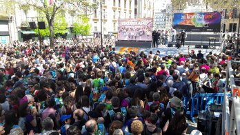 Final de Korrika en Sarasate. (Maider IANTZI)