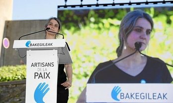 Gatazkaren konponbidean Ipar Euskal Herriko gizartearen inplikazioa sustatzen urteak daramatza lehendakaria. ©Argazki Press