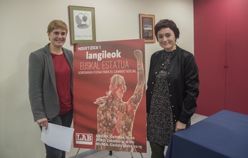 LAB sindikatuak Iruñea, Baiona eta Bilbon ospatuko du Maiatzaren Lehena. (Andoni CANELLADA / ARGAZKI PRESS)