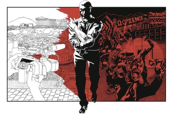 Cartel del documental sobre Amanecer Dorado.