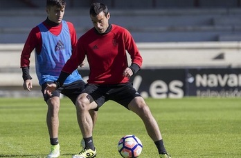 Javier Flaño se muestra con muchas ganas de volver a los terrenos de juego tras su larga lesión. (OSASUNA)