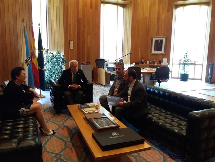 Bilbao, Galiziako Legebiltzarreko presidentearekin. (NAIZ.EUS)