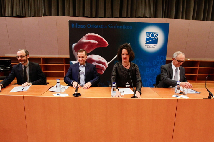Presentación de la nueva temporada de la BOS. (Aritz LOIOLA / ARGAZKI PRESS)