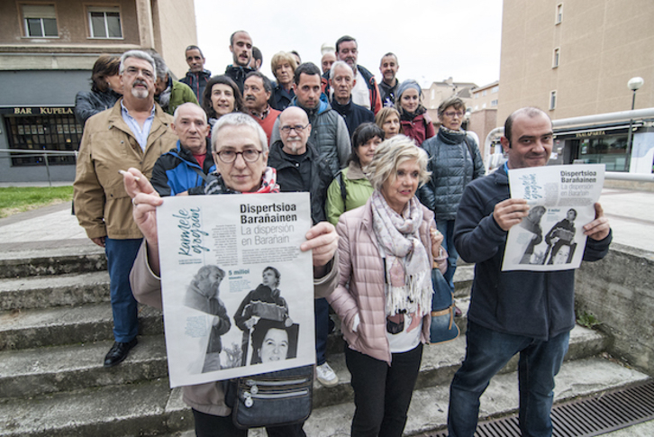 Presentación de los costes de la dispersión en Barañain. 