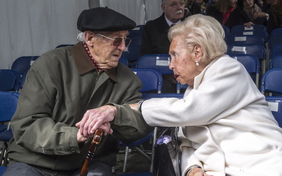 Testigos suprevivientes del bombardeo de 1937. (Monika DEL VALLE / ARGAZKI PRESS) Testigos suprevivientes del bombardeo de 1937. (Monika DEL VALLE / ARGAZKI PRESS)
