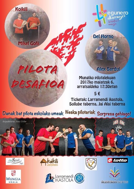 Pilota desafioaren kartela.