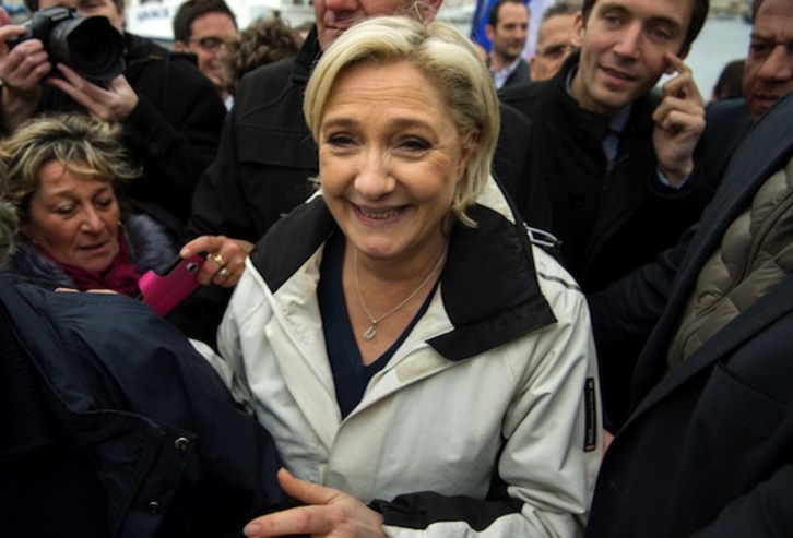 Marine Le Pen, eurodiputada y candidata a la Presidencia francesa. (Bertrand LANGLOIS/AFP)