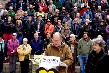 Imagen de la comparecencia de prensa de Sare en Gasteiz. (@sare_herritarra)