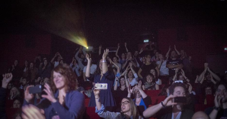 Gozatu, gozatu zuten behintzat kontzertura bertaratu zirenek. (Gorka RUBIO/ARGAZKI PRESS)