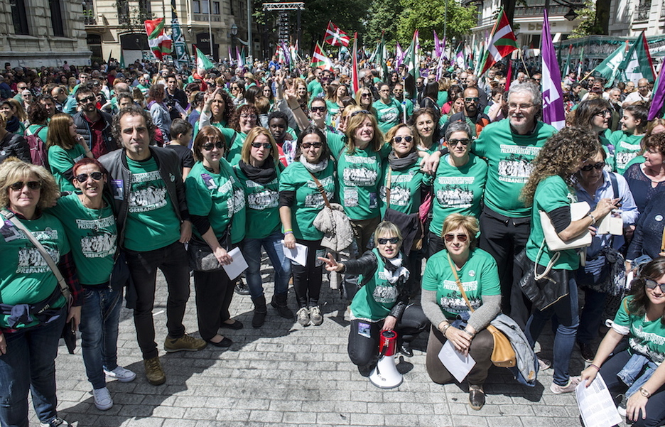 Las trabajadoras de las residencias de Bizkaia, protagonistas en la marcha de ELA. (Marisol RAMÍREZ / ARGAZKI PRESS) Las trabajadoras de las residencias de Bizkaia, protagonistas en la marcha de ELA. (Marisol RAMÍREZ / ARGAZKI PRESS)