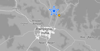 El terremoto ha tenido epicentro en Olabe. (IGN)