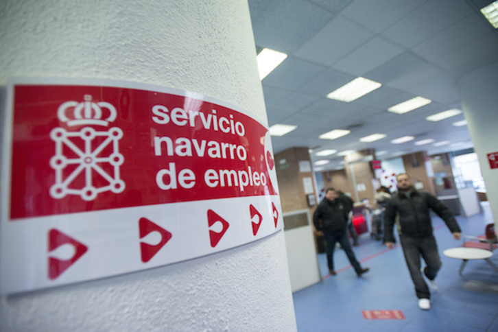 Oficina del Servicio Navarro de Empleo. (Iñigo URIZ / ARGAZKI PRESS)