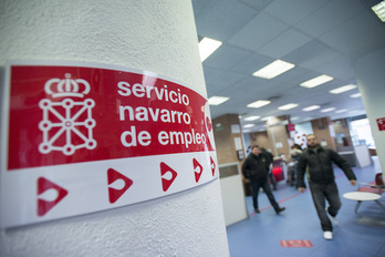 Oficina del Servicio Navarro de Empleo. (Iñigo URIZ / ARGAZKI PRESS)