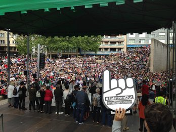 Final de la marcha en Gasteiz. (SARE)