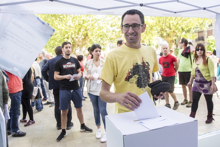 Igor Elortza bertsolaria, Durangon. (Marisol RAMIREZ/ARGAZKI PRESS) Igor Elortza bertsolaria, Durangon. (Marisol RAMIREZ/ARGAZKI PRESS)