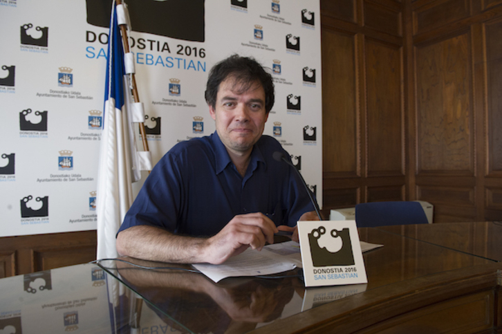 El concejal donostiarra Ricardo Burutaran, de EH Bildu, en una imagen de archivo. (Gorka RUBIO / ARGAZKI PRESS)