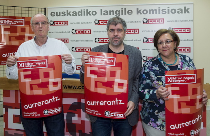 Presentación del XI Congreso de CCOO-Euskadi. (Luis JAUREGIALTZO / ARGAZKI PRESS)