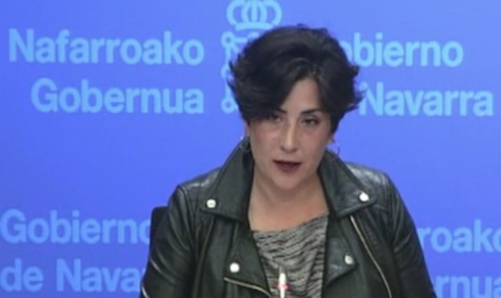 La consejera Solana ha explicado los cambios introducidos en la baremación de admisión en el ciclo 0-3 años. (GOBIERNO DE NAFARROA)