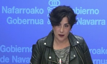 La consejera Solana ha explicado los cambios introducidos en la baremación de admisión en el ciclo 0-3 años. (GOBIERNO DE NAFARROA)