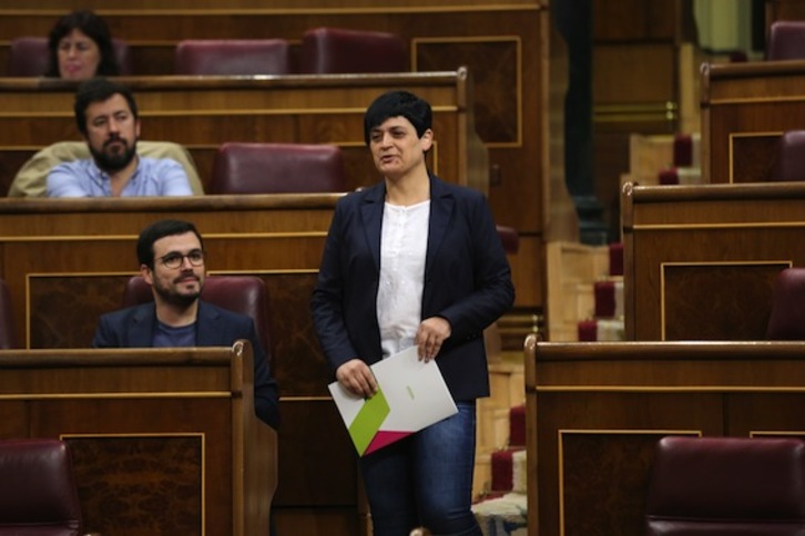 Marian Beitialarrangoitia, diputada de EH Bildu, en el Congreso. (J. DANAE/ARGAZKI PRESS)
