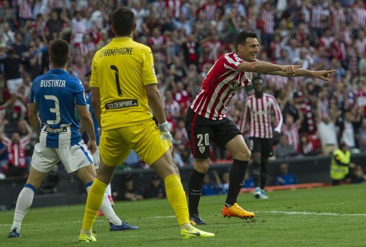 Aduriz ha sido el goleador de los leones. (Marisol RAMÍREZ/ARGAZKI PRESS)