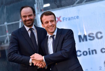 Philippe junto a Macron en una foto del año pasado. (LOIC VENANCE | AFP)