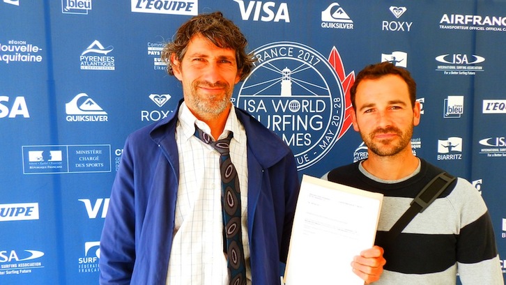 Mikel Troitiño eta Oier Illarramendi, Biarritzen. (NAIZ)