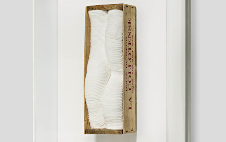 Una de las obras de Mertxe Sueskun que se puede ver en la Ciudadela hasta el 2 de julio. (AYUNTAMIENTO DE IRUÑEA)