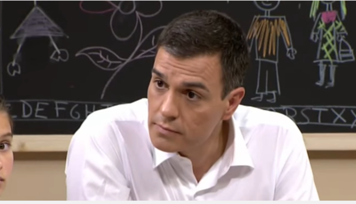 Pedro Sánchez, en un programa de televisión.