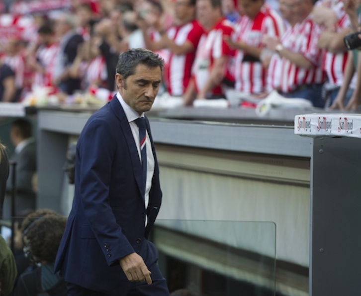 Ernesto Valverde, en el último partido en casa de esta temporada. (Marisol RAMÍREZ / ARGAZKI PRESS)