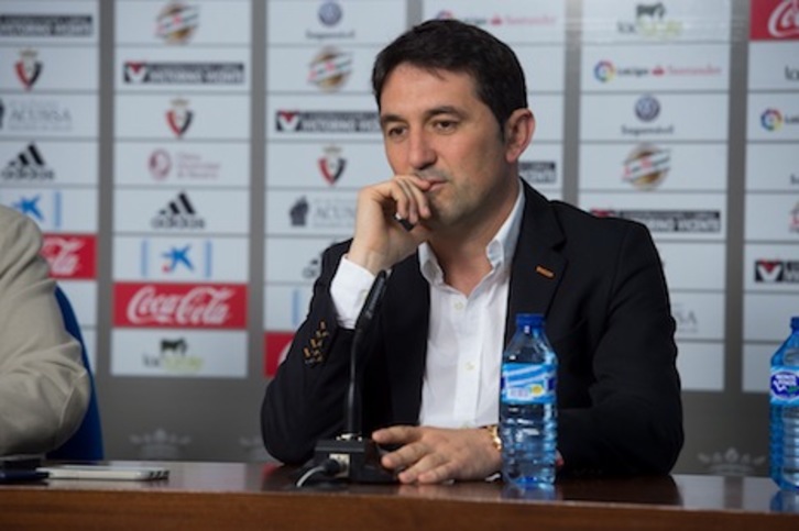 Braulio Vázquez ha sido presentado como nuevo director deportivo de Osasuna. (Iñigo URIZ/ARGAZKI PRESS)